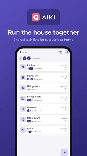 Shared task lists for everyone at home